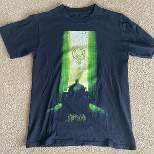 Rare vintage 2008 Opeth tour t-shirt, black and green Watershed, small
